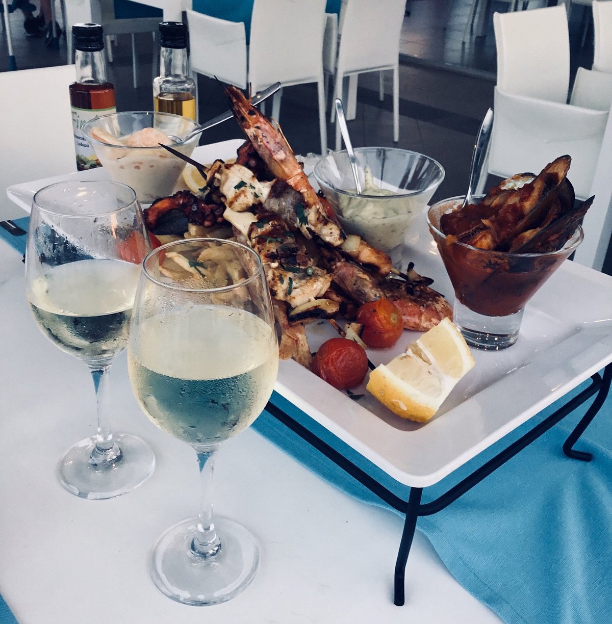 A seafood platter served at Doma Restaurant