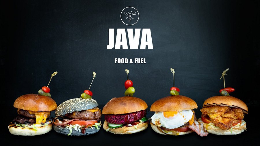 Java Lounge's real signature burger selection